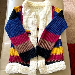 Heavyweight Cleobella crochet sweater